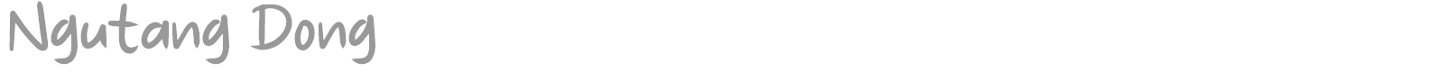 Ngutang Dong font preview